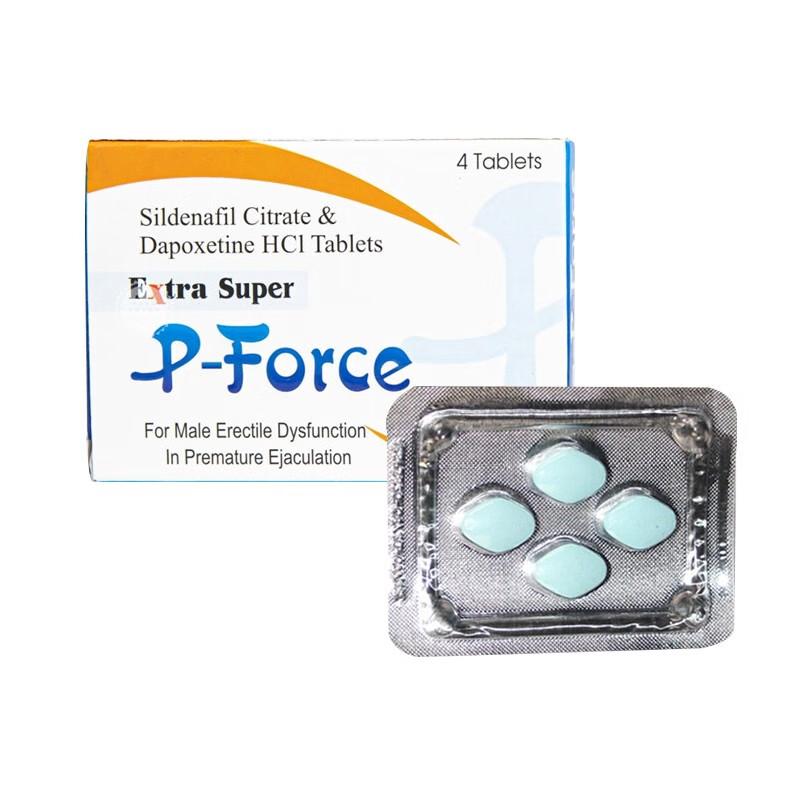 「印度普丽吉蓝P超强战士」P-Force 100mg万艾可+100mg必利劲 4粒/盒